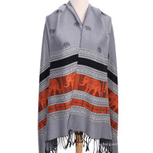 Mode Luxus Jacquard Pashmina Schal für Frauen Winter Schal